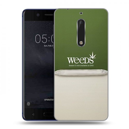 Дизайнерский пластиковый чехол для Nokia 5 Weeds