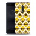 Дизайнерский пластиковый чехол для Nokia 5 Пчелиные узоры