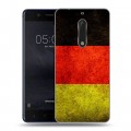 Дизайнерский пластиковый чехол для Nokia 5 Флаг Германии