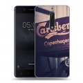 Дизайнерский пластиковый чехол для Nokia 5 Carlsberg