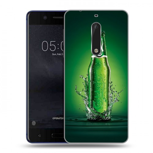 Дизайнерский пластиковый чехол для Nokia 5 Carlsberg