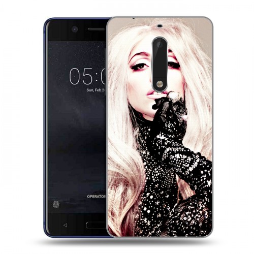 Дизайнерский пластиковый чехол для Nokia 5 Леди Гага