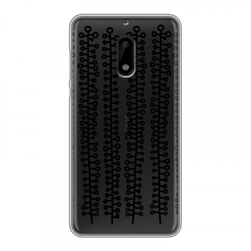 Полупрозрачный дизайнерский пластиковый чехол для Nokia 6 Абстракции