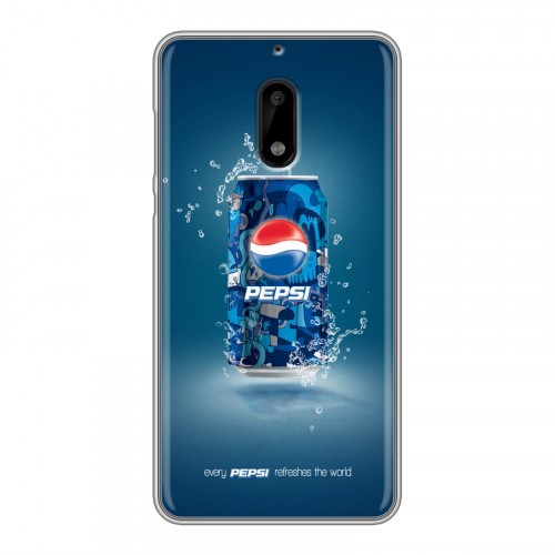 Дизайнерский пластиковый чехол для Nokia 6 Pepsi