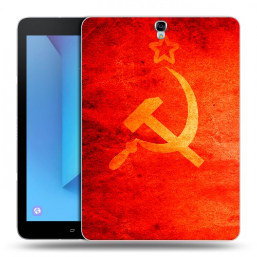 Дизайнерский силиконовый чехол для Samsung Galaxy Tab S3 Флаг СССР 