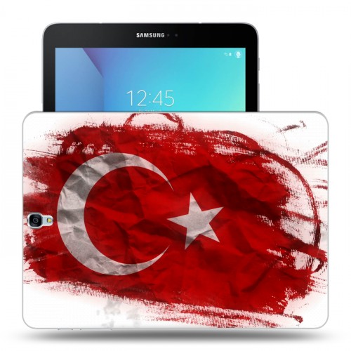 Дизайнерский силиконовый чехол для Samsung Galaxy Tab S3 флаг турции