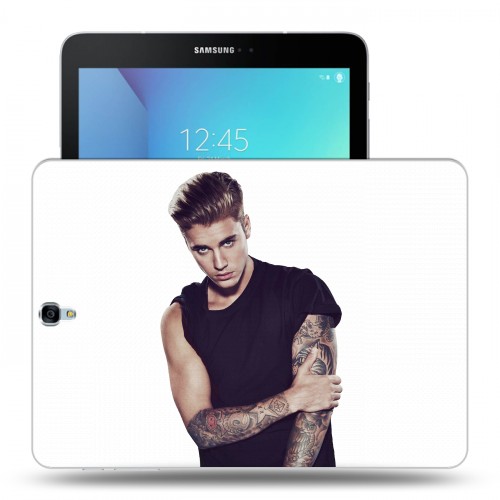 Дизайнерский силиконовый чехол для Samsung Galaxy Tab S3 Джастин Бибер