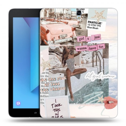 Дизайнерский силиконовый чехол для Samsung Galaxy Tab S3 Коллаж