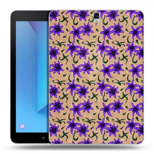 Дизайнерский силиконовый чехол для Samsung Galaxy Tab S3 Цветочные татуировки