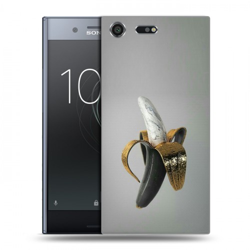 Дизайнерский силиконовый чехол для Sony Xperia XZ Premium Черное золото