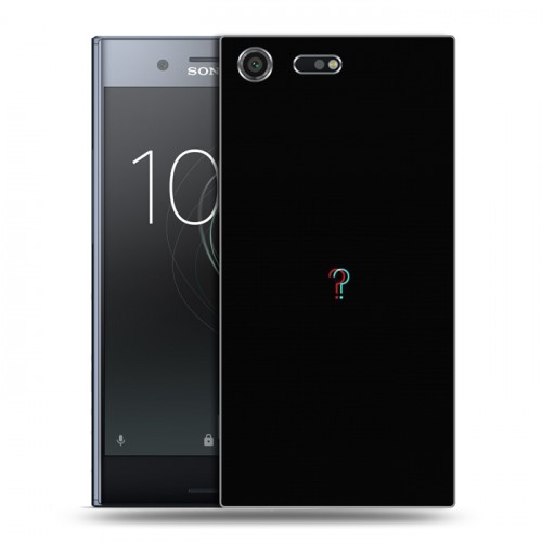 Дизайнерский силиконовый чехол для Sony Xperia XZ Premium Минимализм на черном