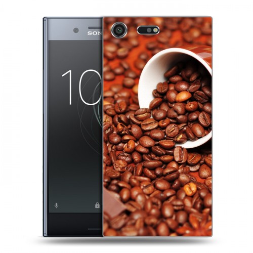 Дизайнерский силиконовый чехол для Sony Xperia XZ Premium Кофе напиток