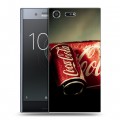 Дизайнерский силиконовый чехол для Sony Xperia XZ Premium Coca-cola