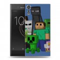 Дизайнерский пластиковый чехол для Sony Xperia XZs Minecraft