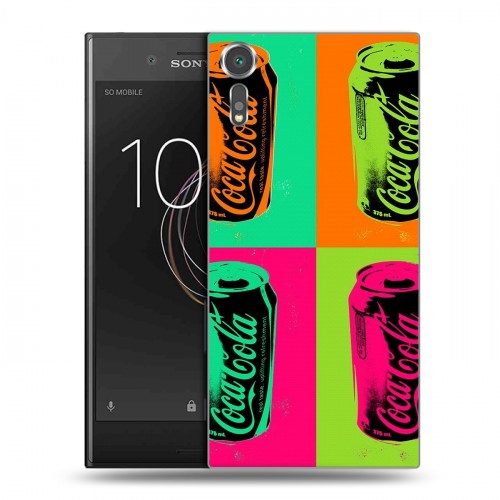 Дизайнерский пластиковый чехол для Sony Xperia XZs Coca-cola