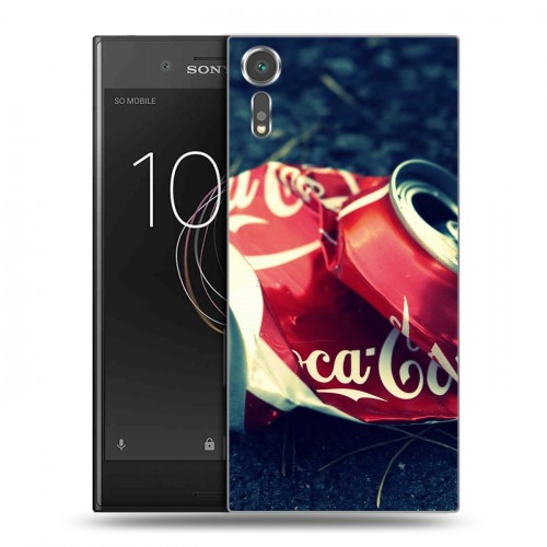 Дизайнерский пластиковый чехол для Sony Xperia XZs Coca-cola
