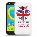 Дизайнерский пластиковый чехол для Alcatel U5 British love