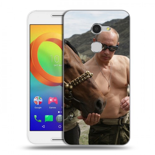 Дизайнерский силиконовый чехол для Alcatel A3 В.В.Путин