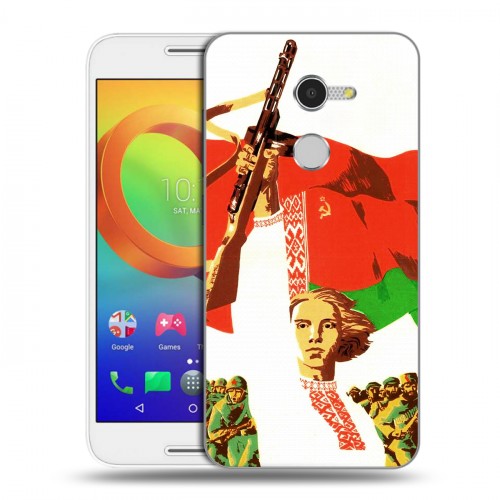 Дизайнерский силиконовый чехол для Alcatel A3 Флаг Белоруссии