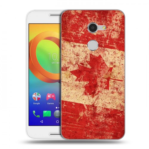 Дизайнерский силиконовый чехол для Alcatel A3 Флаг Канады