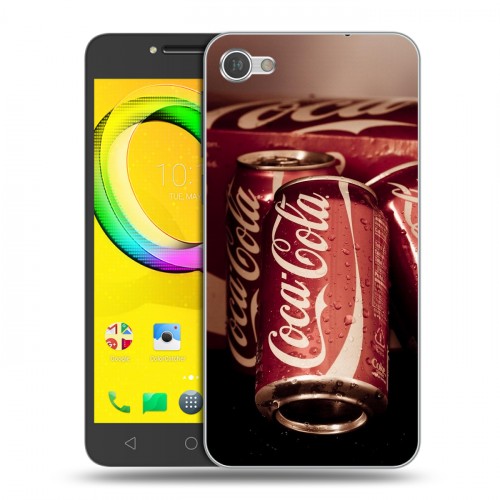 Дизайнерский пластиковый чехол для Alcatel A5 LED Coca-cola