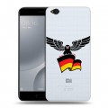 Полупрозрачный дизайнерский пластиковый чехол для Xiaomi Mi5C Флаг Германии
