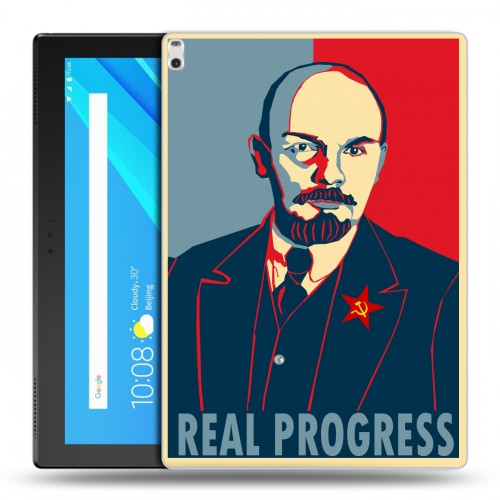 Дизайнерский силиконовый чехол для Lenovo Tab 4 10 Plus Владимир Ленин
