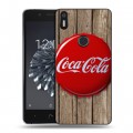 Дизайнерский силиконовый чехол для BQ Aquaris X5 Plus Coca-cola