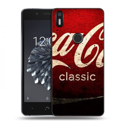 Дизайнерский силиконовый чехол для BQ Aquaris X5 Plus Coca-cola