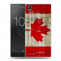 Дизайнерский пластиковый чехол для Sony Xperia L1 Флаг Канады