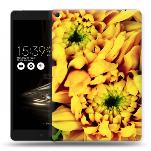 Дизайнерский силиконовый чехол для Asus ZenPad 3S 10 LTE Монохромные цветы