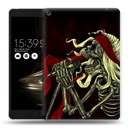 Дизайнерский силиконовый чехол для Asus ZenPad 3S 10 LTE Рок черепа
