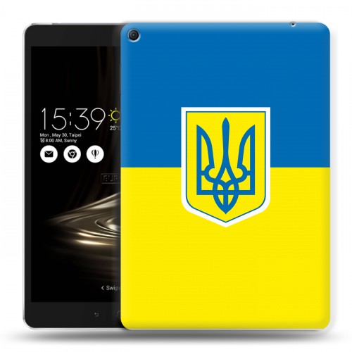 Дизайнерский силиконовый чехол для Asus ZenPad 3S 10 LTE Флаг Украины