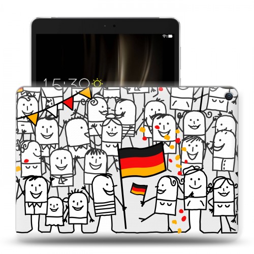 Дизайнерский силиконовый чехол для Asus ZenPad 3S 10 LTE Флаг Германии