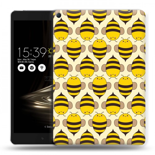 Дизайнерский силиконовый чехол для Asus ZenPad 3S 10 LTE Пчелиные узоры