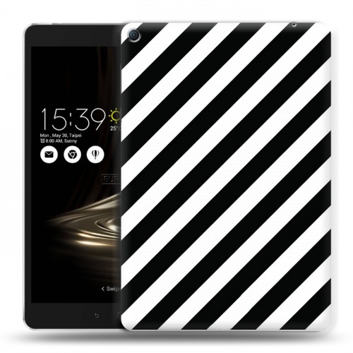 Дизайнерский силиконовый чехол для Asus ZenPad 3S 10 LTE Черно-белые фантазии