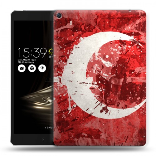 Дизайнерский силиконовый чехол для Asus ZenPad 3S 10 LTE Флаг Турции