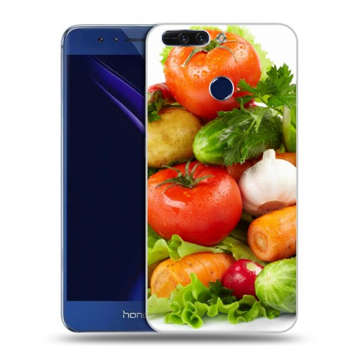 Дизайнерский пластиковый чехол для Huawei Honor 8 Pro Овощи