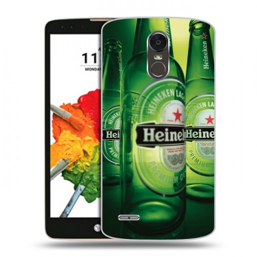 Дизайнерский пластиковый чехол для LG Stylus 3 Heineken