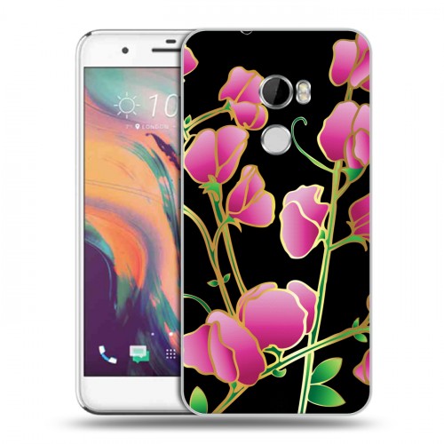 Дизайнерский пластиковый чехол для HTC One X10 Люксовые цветы