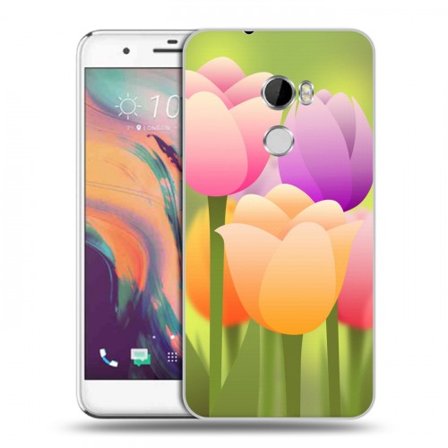 Дизайнерский пластиковый чехол для HTC One X10 Романтик цветы