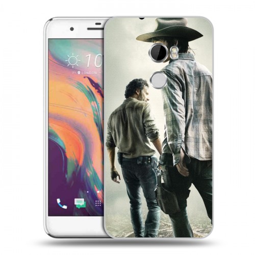 Дизайнерский пластиковый чехол для HTC One X10 Ходячие Мертвецы