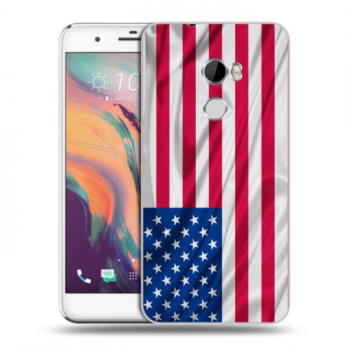 Дизайнерский пластиковый чехол для HTC One X10 Флаг США