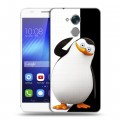 Дизайнерский пластиковый чехол для Huawei Honor 6C Пингвины