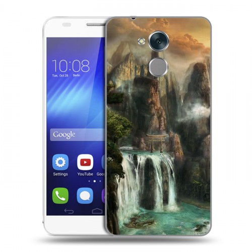 Дизайнерский пластиковый чехол для Huawei Honor 6C водопады