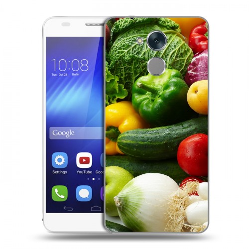 Дизайнерский пластиковый чехол для Huawei Honor 6C Овощи