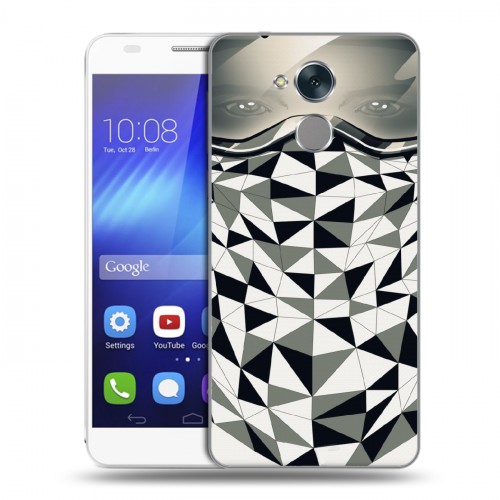 Дизайнерский пластиковый чехол для Huawei Honor 6C Маски Black White