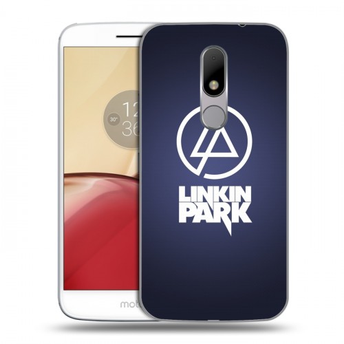 Дизайнерский пластиковый чехол для Lenovo Moto M Linkin Park