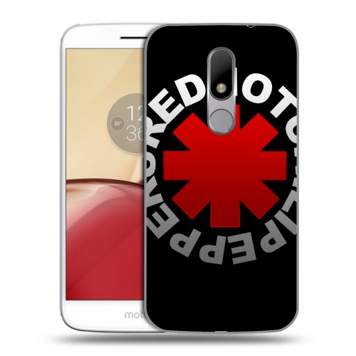 Дизайнерский пластиковый чехол для Lenovo Moto M Red Hot Chili Peppers
