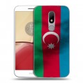 Дизайнерский пластиковый чехол для Lenovo Moto M Флаг Азербайджана